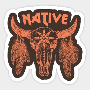 Native  american Indian Sticker